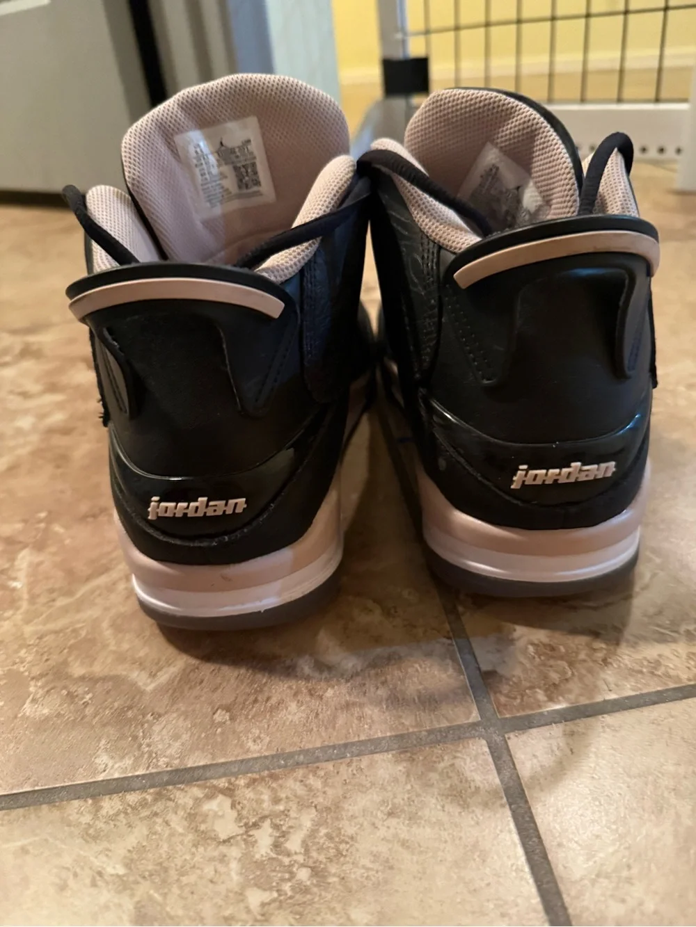 Jordan Men’s Black and White Basketball Sneakers